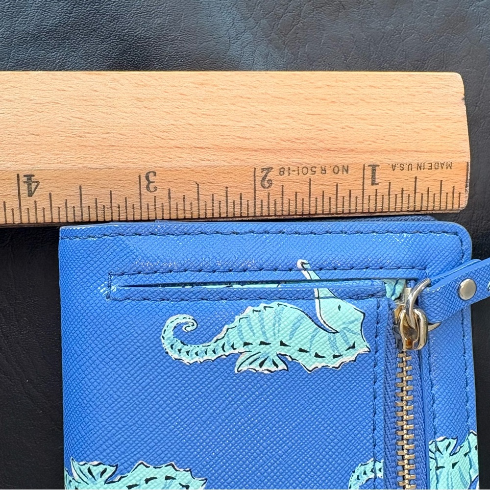 Kate Spade Blue Seahorse Wallet - Picture 8 of 13